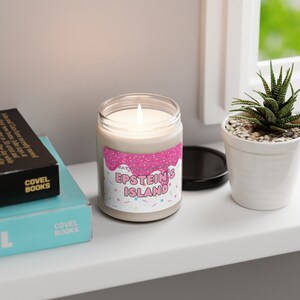 Epstein's Island Candle Funny Parody Candle Funny Meme Candle Scented Soy Candle, 9oz image 4