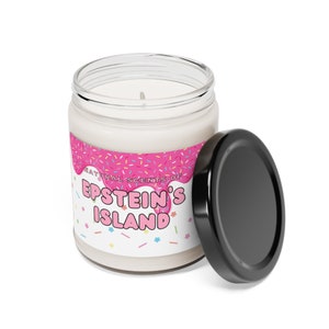 Epstein's Island Candle Funny Parody Candle Funny Meme Candle Scented Soy Candle, 9oz image 3