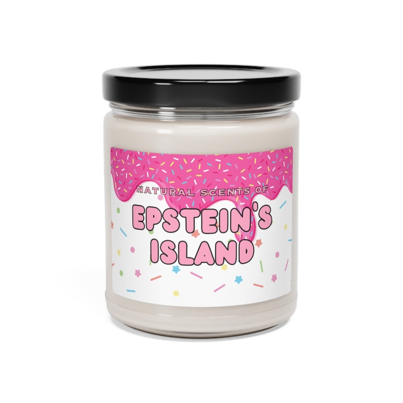 Epstein's Island Candle Funny Parody Candle Funny Meme Candle Scented Soy Candle, 9oz image 2