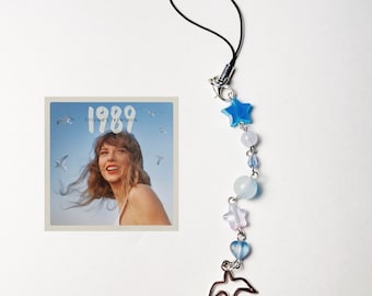 1989 Phone Charm/Taylor Swift Phone Charm/Blue Phone Charm/Jewelry Phone Charm/Cute Phone Charm/New York Phone Charm/1989 Phone Strap