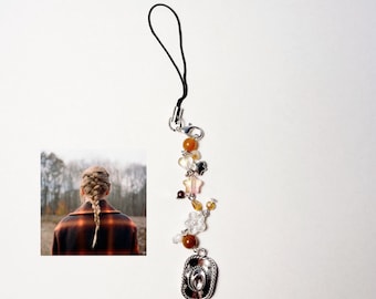 evermore Phone Charm/Taylor Swift Phone Charm/Brown Phone Charm/Jewelry Phone Charm/Cute Phone Charm/CoolPhone Charm/evermore Phone Strap