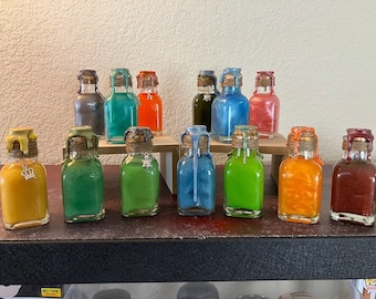 Botellas de poción que cambian de color - Medianas