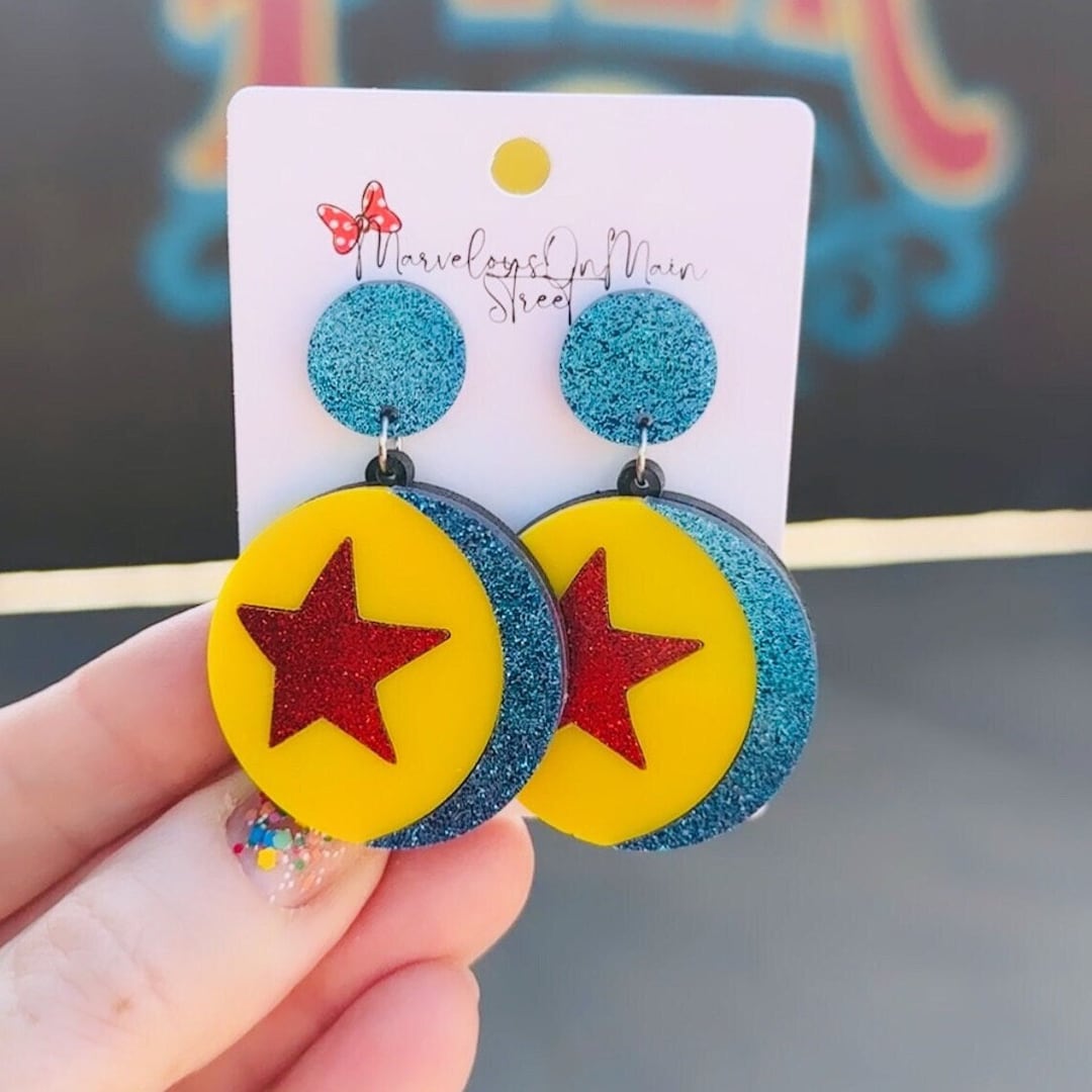 Luxo Pixar Ball Earrings Pixar Fest Lightweight Acrylic Dangle Drop