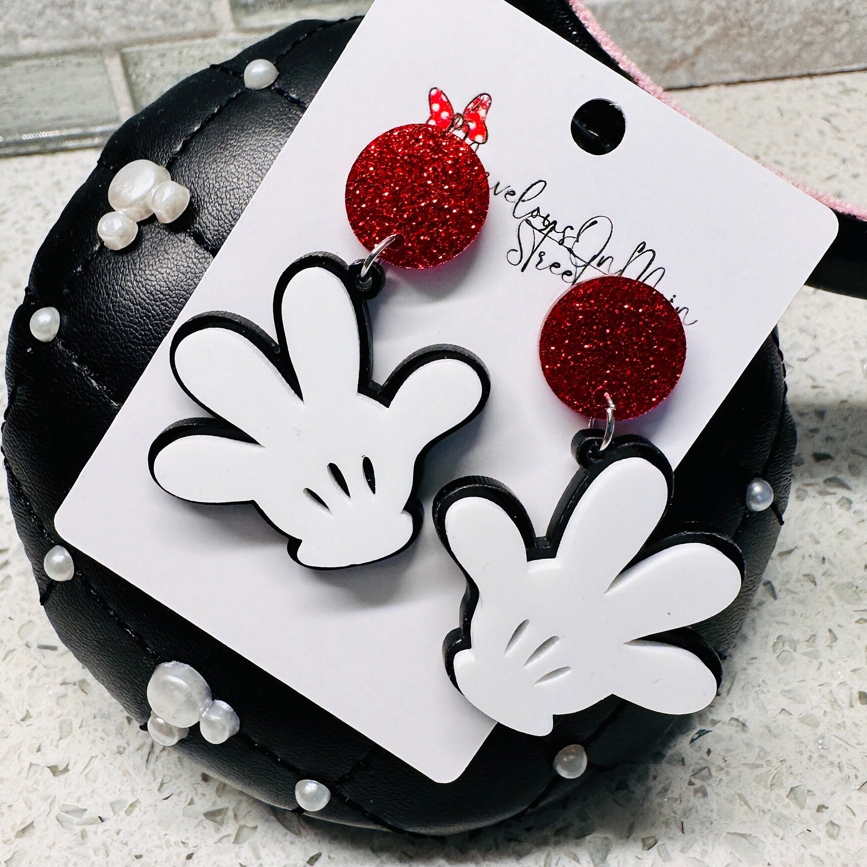 Mickey Post Earrings