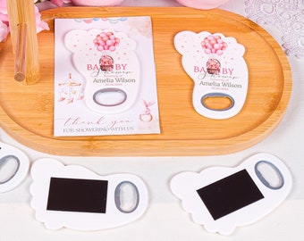 Personalized Baby Shower Favors Bottle Opener Magnet, Baptism Confirmation Christening Favor Custom Bottle Opener, Wedding Favors Guest