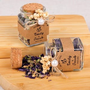 Wedding Favors, Lose Leaf Tea, Bridal Shower Favors, Herbal Tea, Rustic Wedding Tea Favors, Tea Party, Engagement Party, Wedding Guest Gifts