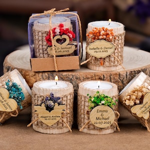 Wooden Candle Holder Wedding Favors, Wooden Tealight Holder, Rustic Wedding, Bridal Shower Favors, Wedding Guest Favors, Bulk Wedding Favors