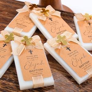 Recuerdos de bautizo personalizados con jabón perfumado para invitados al por mayor, recuerdos de primera comunión, recuerdos para baby shower, regalo de bautizo, recuerdo de jabón para bautizo