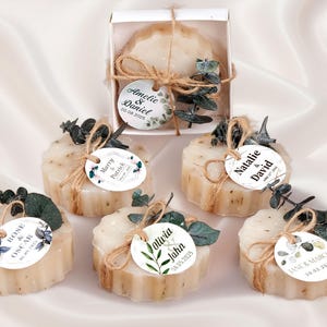 Personalized Scented Soap Wedding Favors, Rustic Bridal Shower Gifts, Party Favors