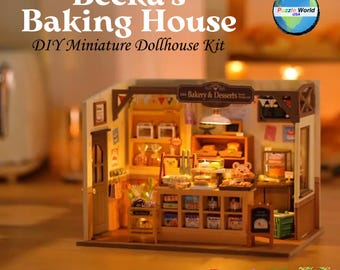 WYFTOY Magic Forest House DIY Mini Castle Model 3D Wooden Puzzle Castle Model Halloween Magic Trip for Craft Lovers/Gift (Kit Version