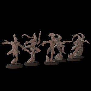 Aeterni Battledancers - Alternative Weapons (6 Models) - Space Elves - Fantasy Cult Miniatures