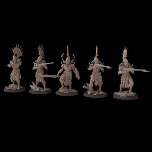Primeval Elite Guard (5 Models) - Space Elves - Fantasy Cult Miniatures