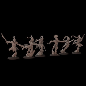 Aeterni Battledancers (6 Models) - Space Elves - Fantasy Cult Miniatures