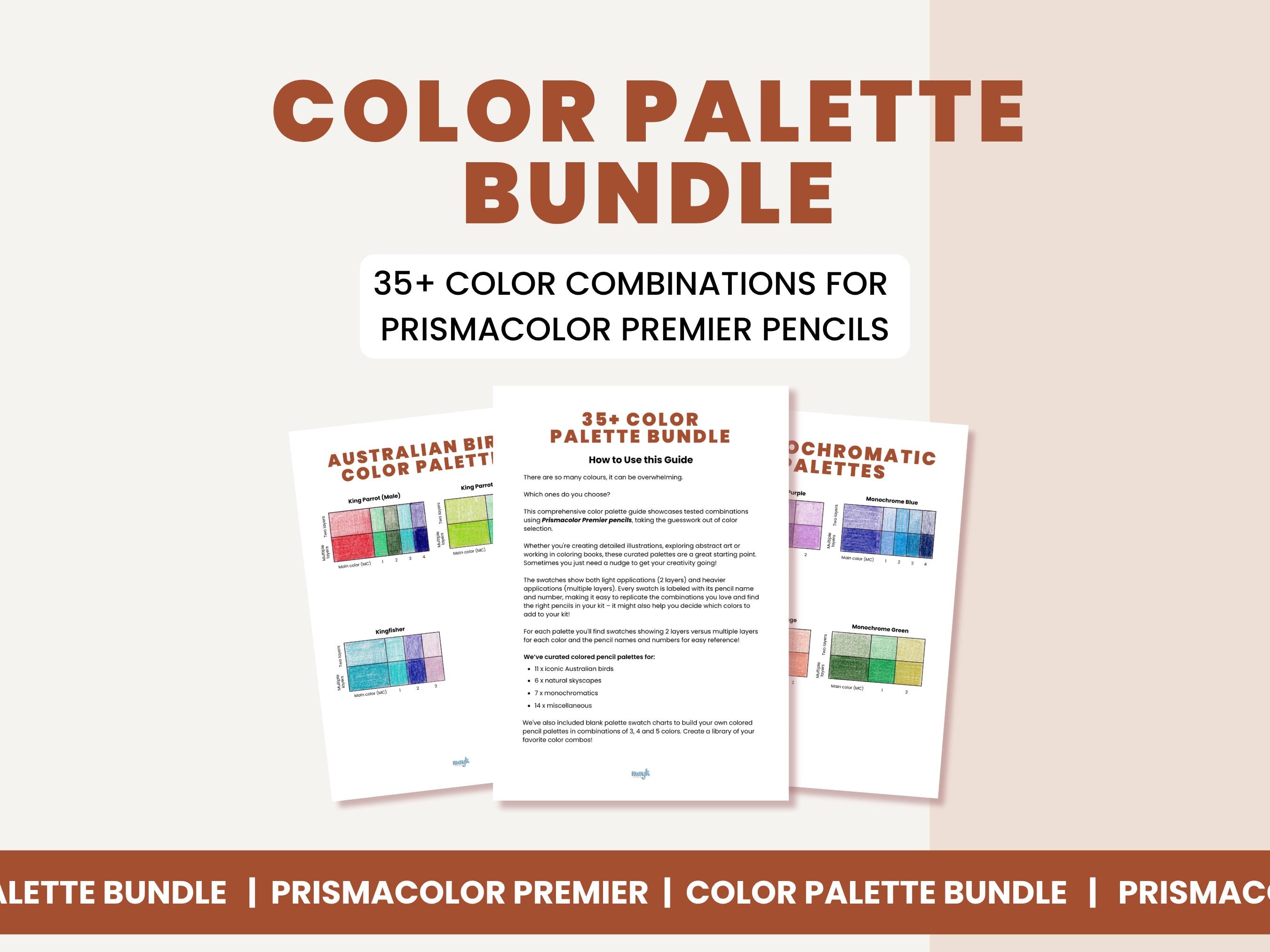 Prismacolor Pencil Color Palettes Bundle: 35+ Swatch Charts (digital ...