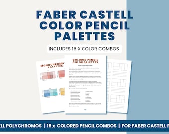 Faber Castell Polychromos Color Palettes: 16 Color Combinations (Digital Download)
