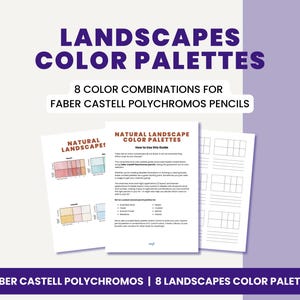 Faber Castell Polychromos: 8 tavolozze di colori per paesaggi (download digitale)