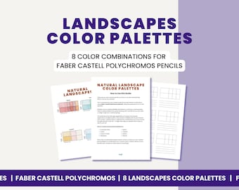 Faber Castell Polychromos: 8 Landscape Color Palettes (Digital Download)