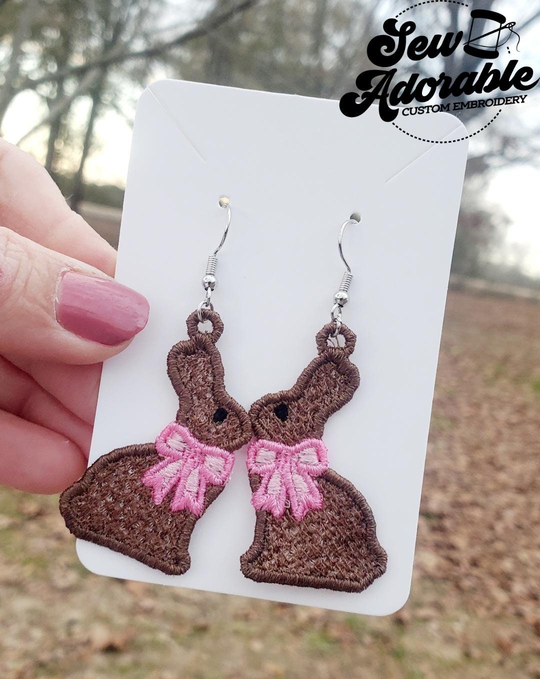 FSL Chocolate Bunnygirldigital Designmachine Embroidery Etsy