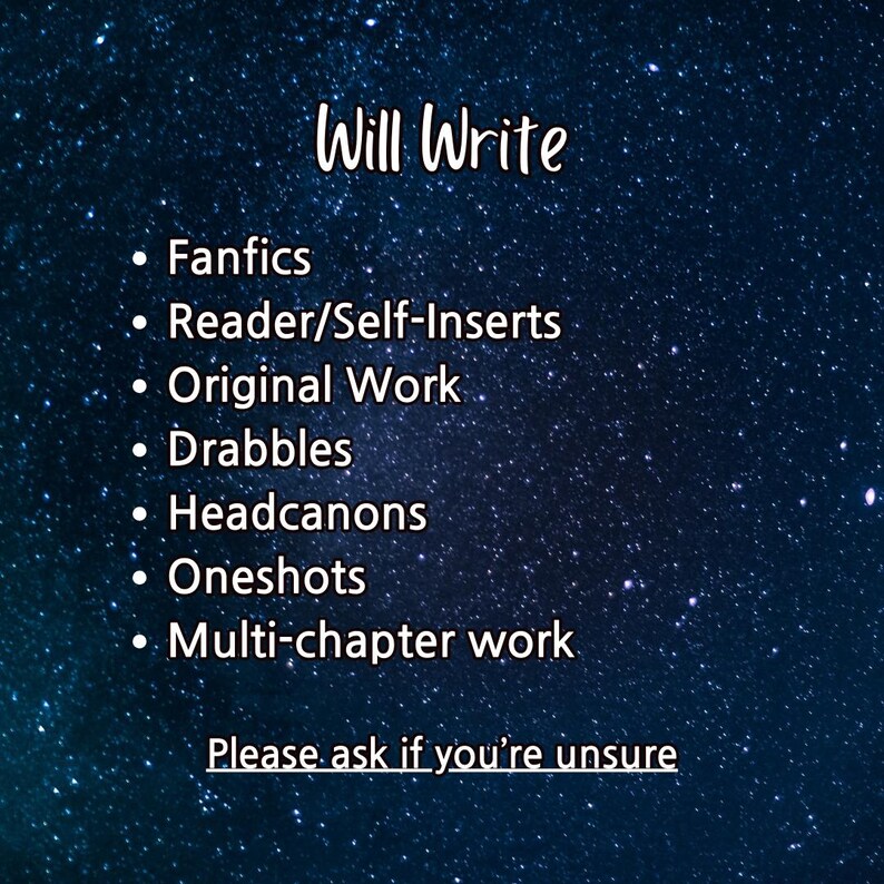 500 Words | Writing Commission | Custom Fanfiction and Original Stories | SFW image 4