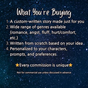 500 Words | Writing Commission | Custom Fanfiction and Original Stories | SFW image 2