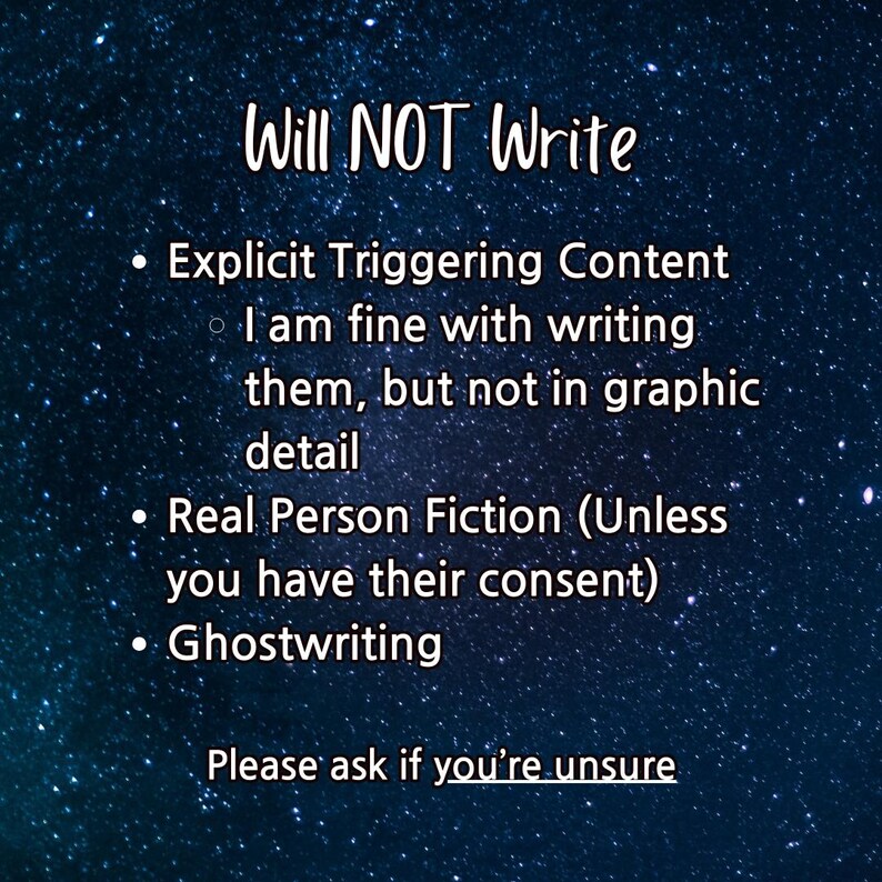 500 Words | Writing Commission | Custom Fanfiction and Original Stories | SFW image 10