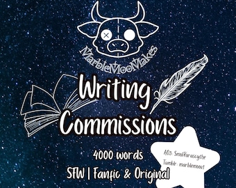 4000 Words | Personalized Writing Commission: Custom Fanfiction and Original Stories
