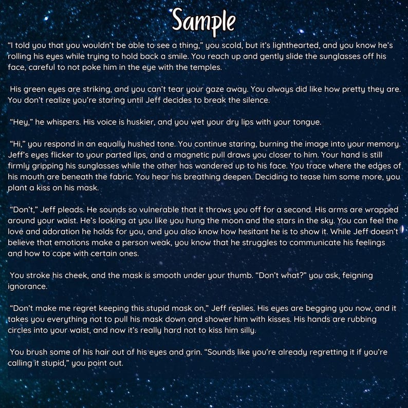 500 Words | Writing Commission | Custom Fanfiction and Original Stories | SFW image 13