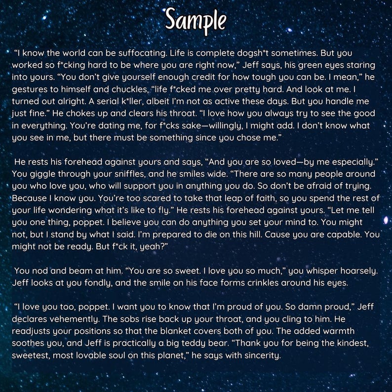 500 Words | Writing Commission | Custom Fanfiction and Original Stories | SFW image 11