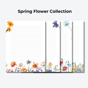 Artigos de papelaria PRINTABLE, Artigos de papelaria para escrever cartas imprimíveis | Papel para escrever cartas botânicas | Bloco de notas | Imprimível | Envelope incluído, amigo por correspondência