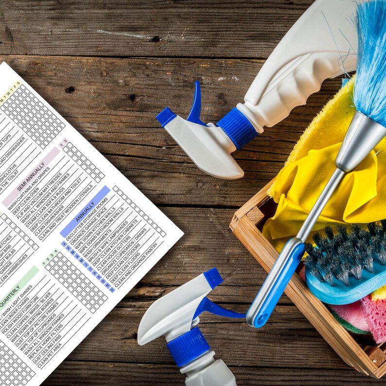 Editable Cleaning Planner, Chore Chart, Eco-friendly Recipes (digital ...
