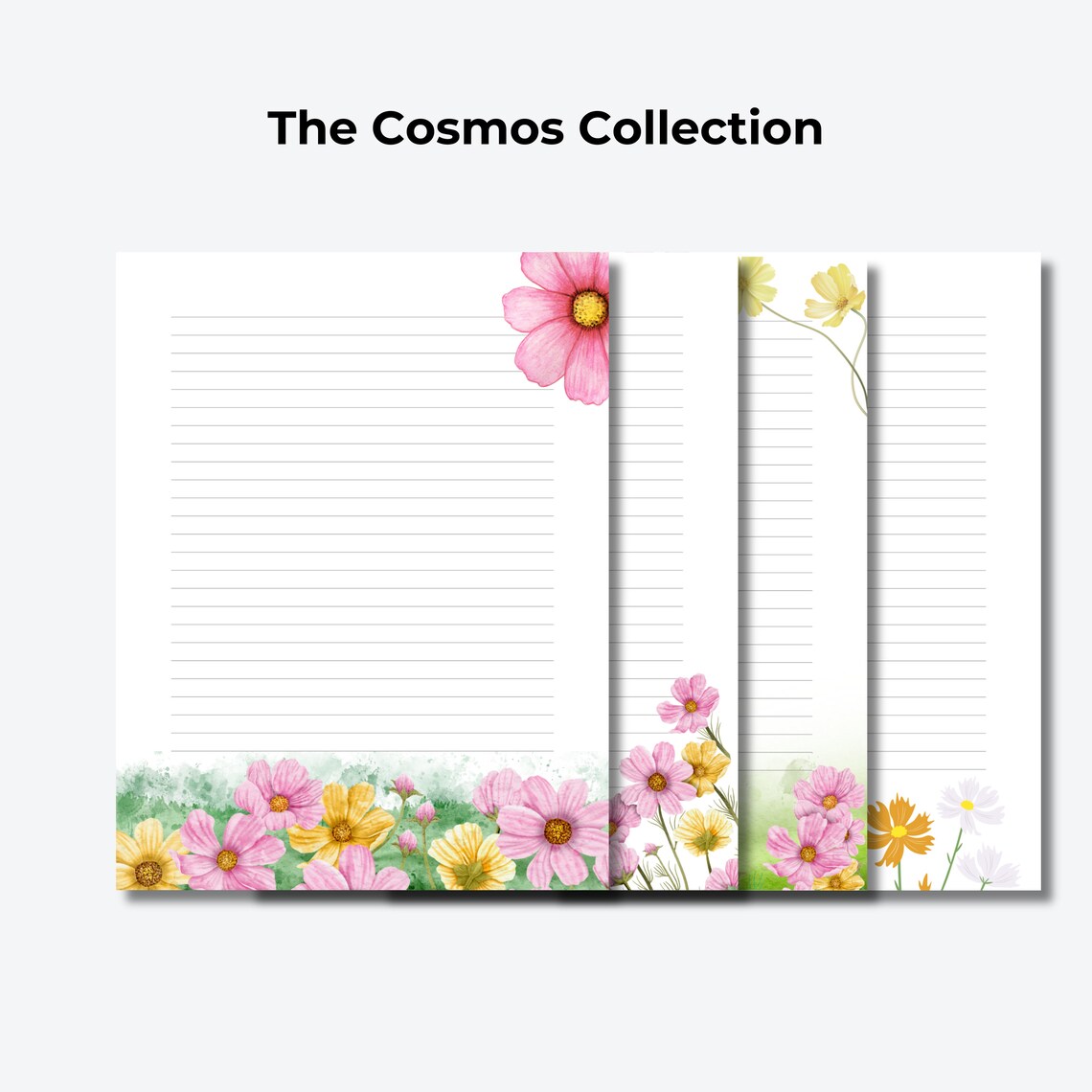 PRINTABLE Stationery, Printable Letter Writing Stationery Botanical Letter Writing Paper Notepad ...