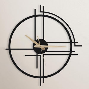 OVERSIZED WALL CLOCK | Handmade Large Metal Wall Clock | Silent, Oversized & Unique Modern Wall Clock for Home, Large Wall Clock