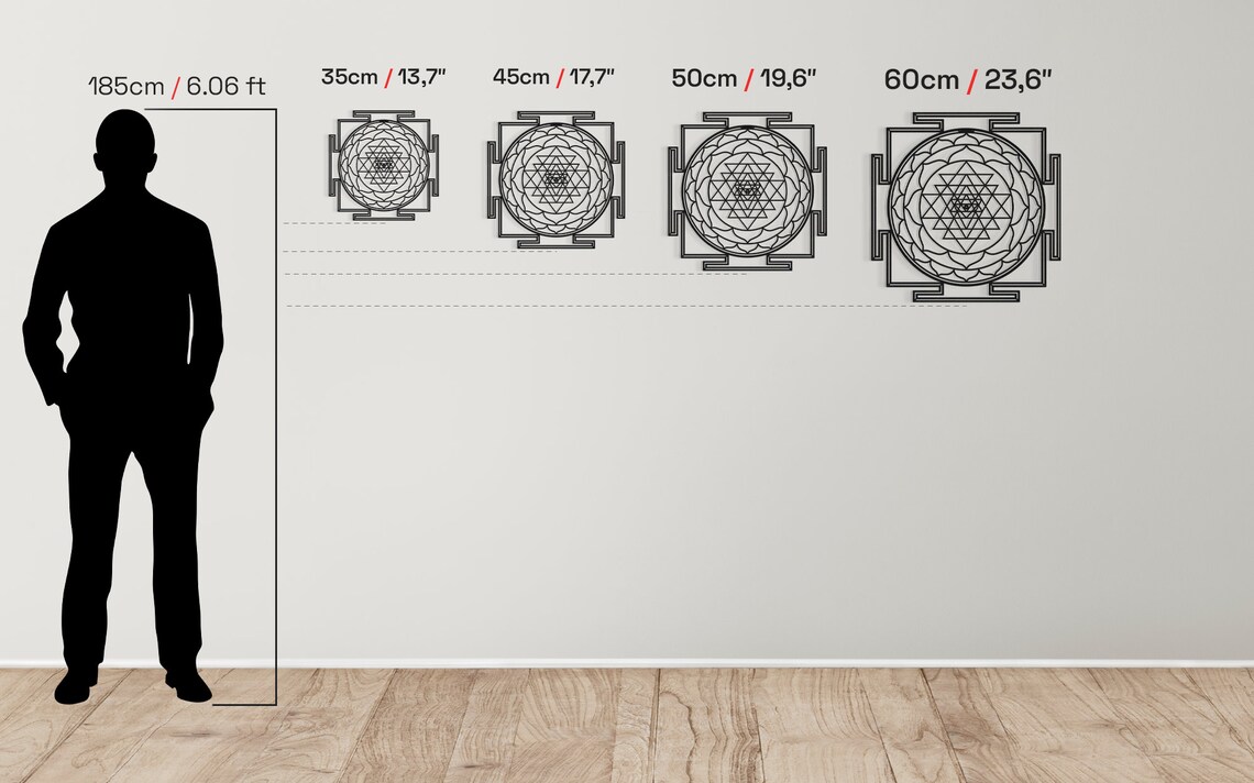 Sri Yantra Metal Wall Decor: Sacred Geometry Art for Yoga Studio - Etsy