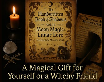 Moon Magic Grimoire Vol. II: Lunar Book of Shadows (PDF Downloadable Journaling Kit)