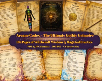 Gothic Grimoire - Book of Shadows, Witchcraft Guide (Digital PDF)