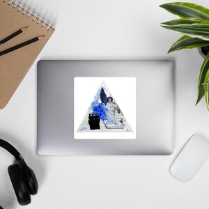 Stickers zonder bellen, beschermengel, moderne christelijke kunst
