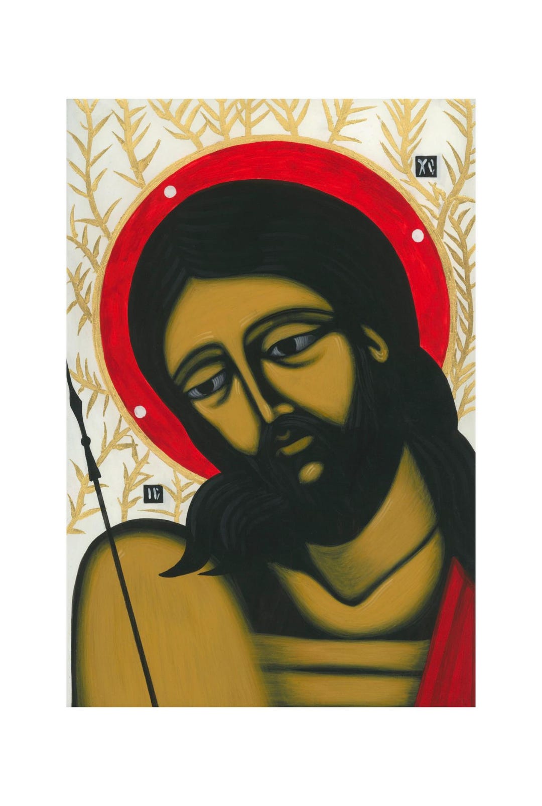 Jesus Christ Christian Icon Print on Canvas Wall Art Religious Sacred ...