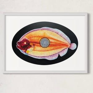 Jonas no Peixe - Ícone Moderno - Arte de Parede Cristã, Presente Religioso, Ícone Ortodoxo Contemporâneo, Presente Católico para Padre