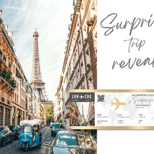 Surprise Trip Reveal Editable Boarding Pass Template Save The Date Boarding Invitation Surprise Ticket Rose Gold Plane Ticket Travel Gift