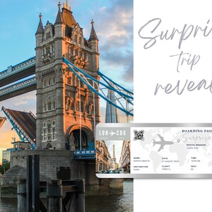 Surprise Trip Reveal Editable Boarding Pass Template Save The Date Boarding Invitation Surprise Ticket Rose Gold Plane Ticket Travel Gift