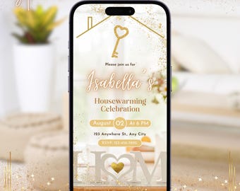 Housewarming Invitation Digital Animated House Warming Party Invite New Home Evite Editable Canva Template Housewarming Invite Home Owners