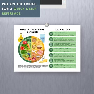 Nutrition for Healthy Aging Chart Printable Healthy Eating Guide Nutrition for Elderly Foods Poster Senior Nutrition Chart Digital Download