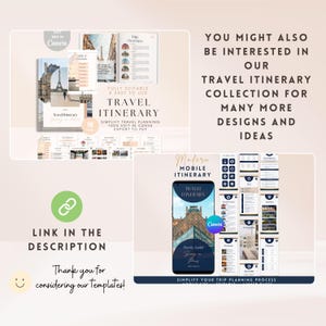 Weekend Getaway Travel Itinerary Template Canva Trip Planner Mobile Honeymoon Itinerary Schedule Girls Trip Itinerary Three Day Vacation