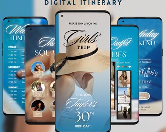Girls Trip Itinerary Template Birthday Itinerary Template Weekend Travel Plan Animated Surprise Trip Weekend Getaway Vacation