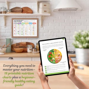 Master Nutrition Bundle Printable Nutrition Charts with Digital Ultimate Healthy Eating Guide All in One Meal Prep Reference Health Fit Diet