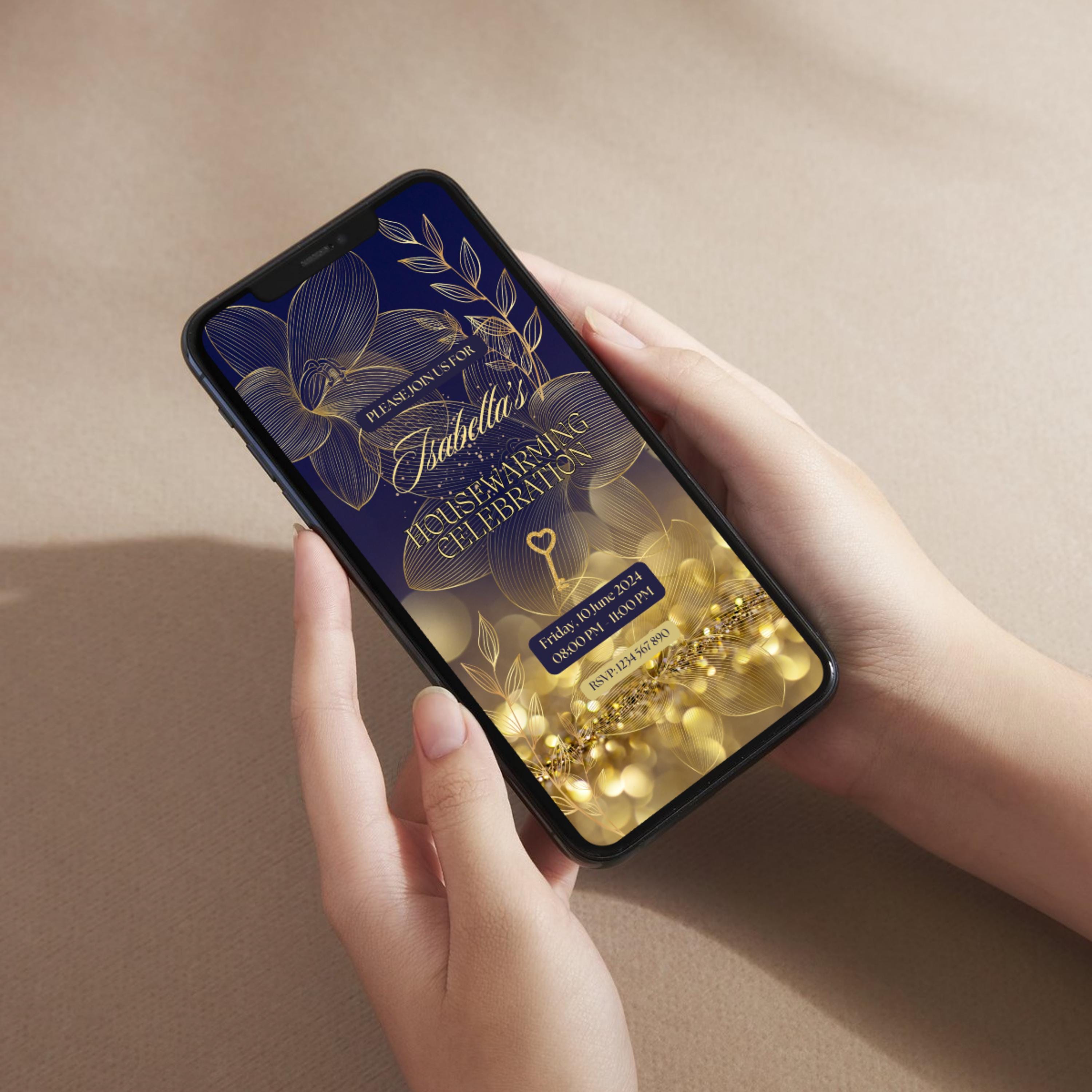 Housewarming Invitation Elegant Luxurious Digital Animated House ...