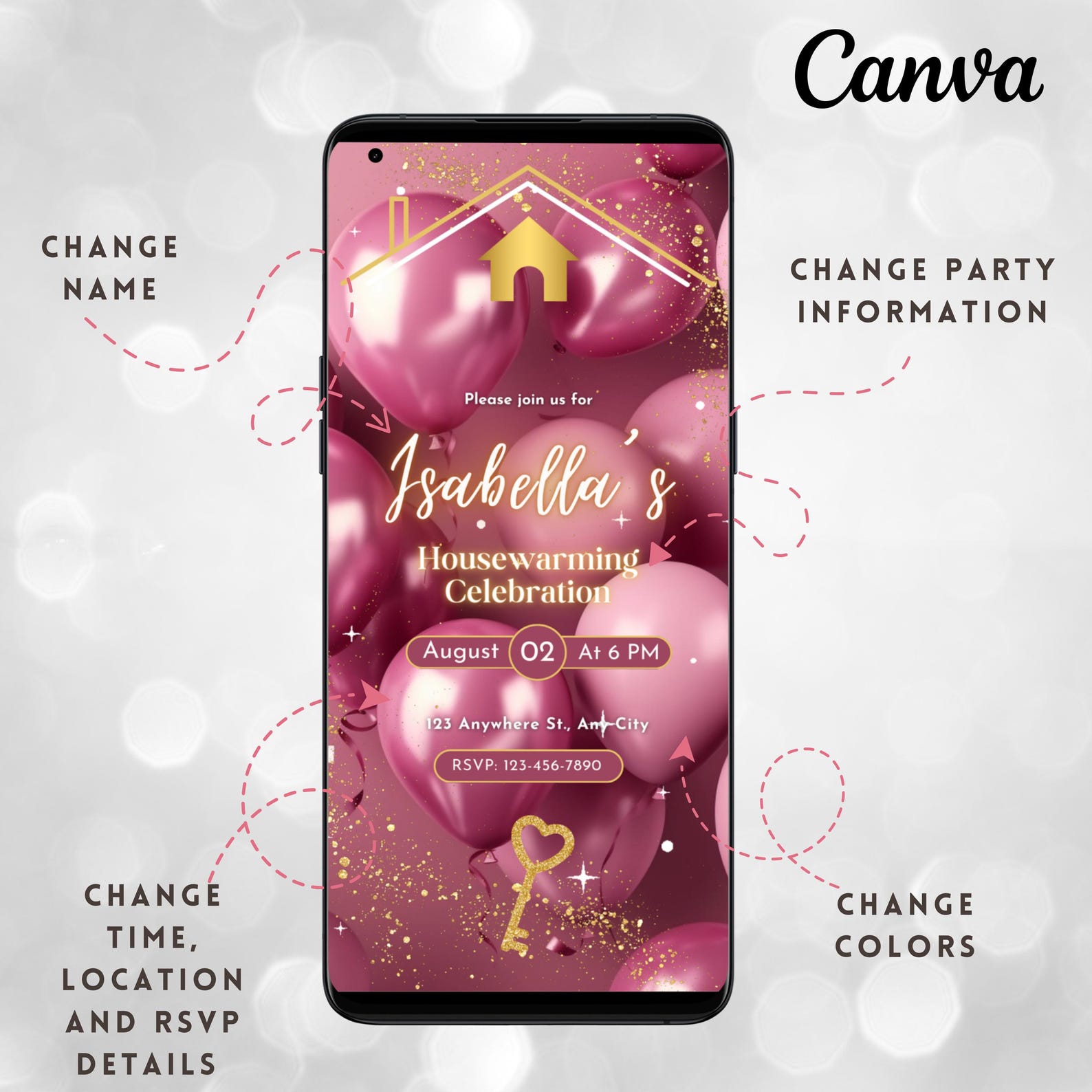 Housewarming Party Invitation Digital Animated House Warming Invite ...