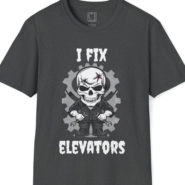 Elevator Mechanic Shirt, Mechanic Shirt, Mechanic Skull Shirt, Elevator Mechanic Shirt, Mechanic Skull, Elevator