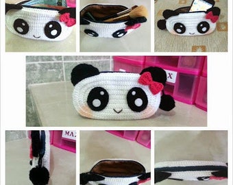 Adorable Crochet Panda Purse Pattern – Instant Download PDF