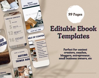 Chic Brown eBook Template - 99 Pages | Editable & Stylish Design